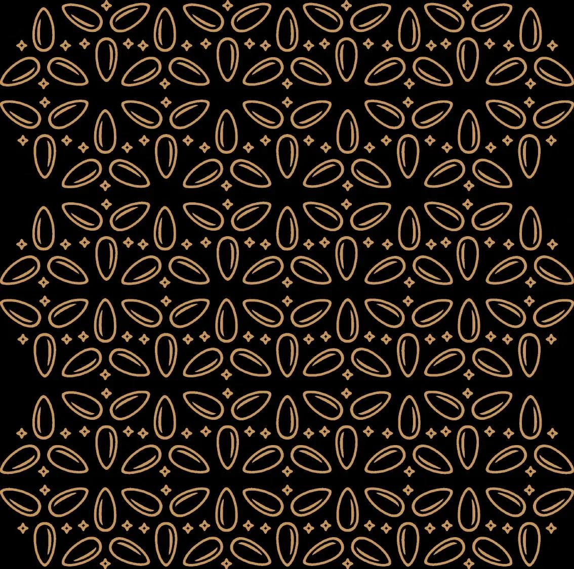 Repeating Golden Seed crop-inspired pattern