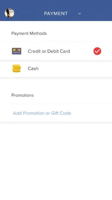 AdsDirect mobile payment screen