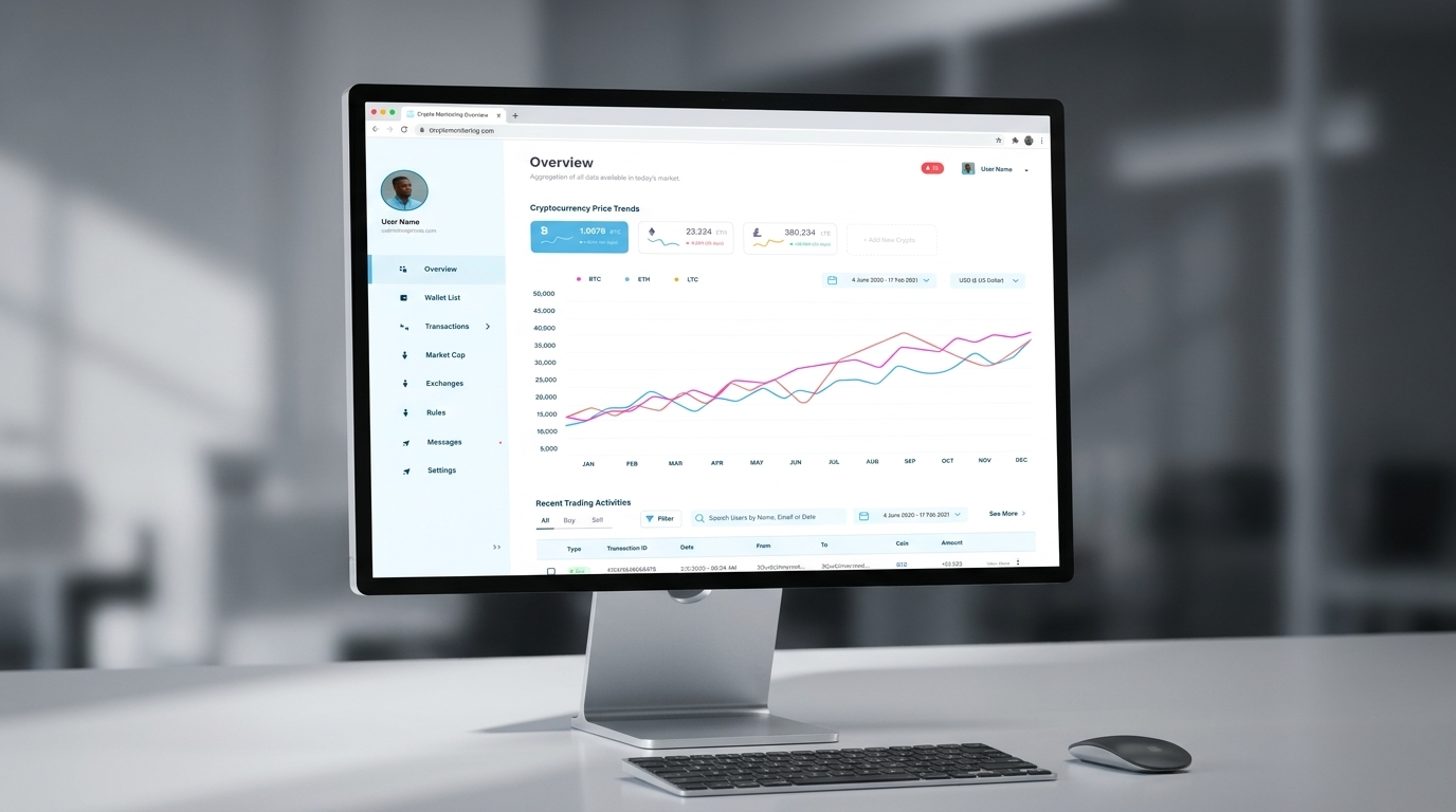 Crypto Monitoring Dashboard card image