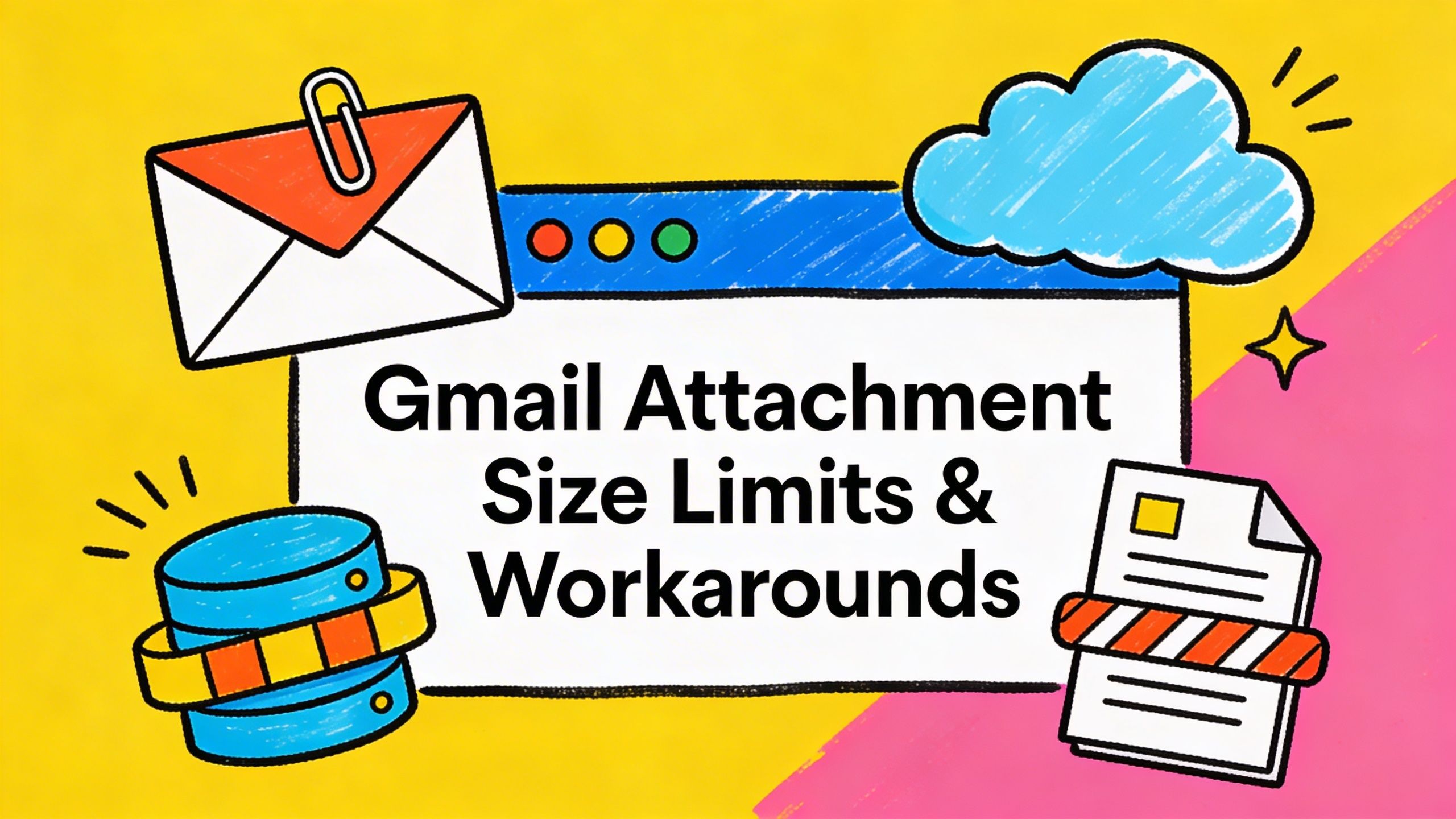 Gmail Attachment Size Limits & Workarounds (2026)