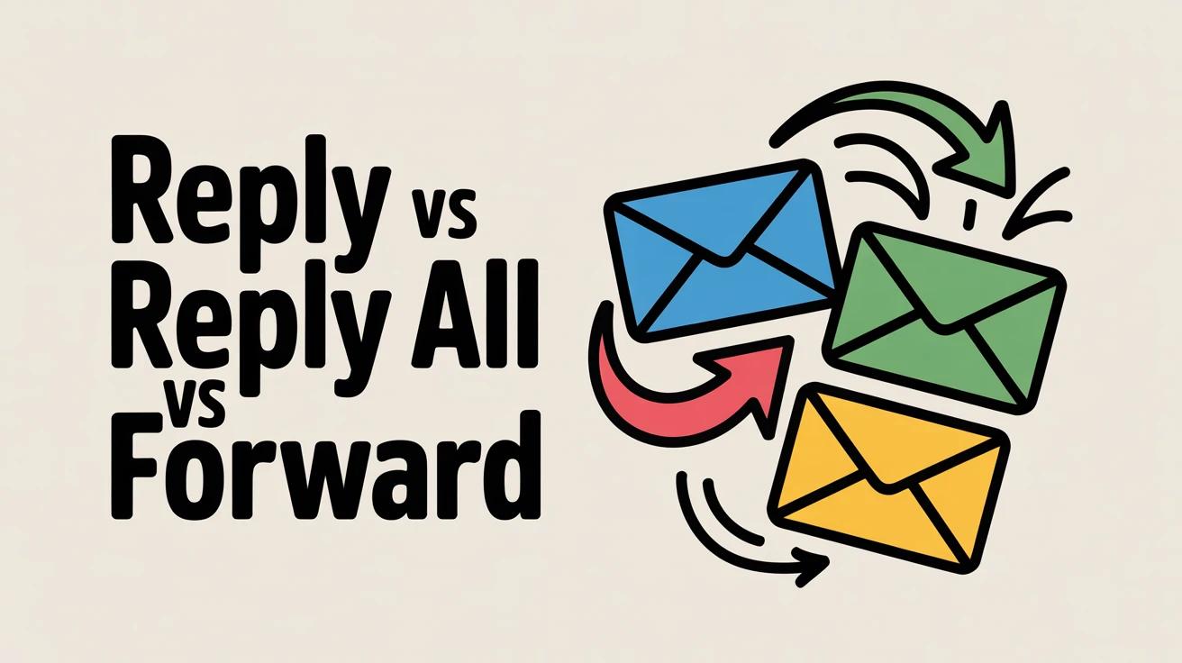 Reply vs Reply All vs Forward: When to Use Each (Guide)