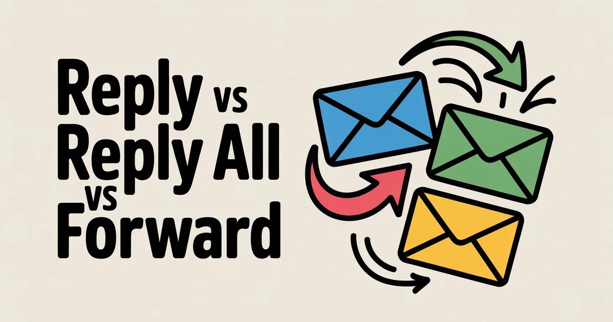 All Forward Reply vs Reply All vs Forward: When to Use Each (Guide)