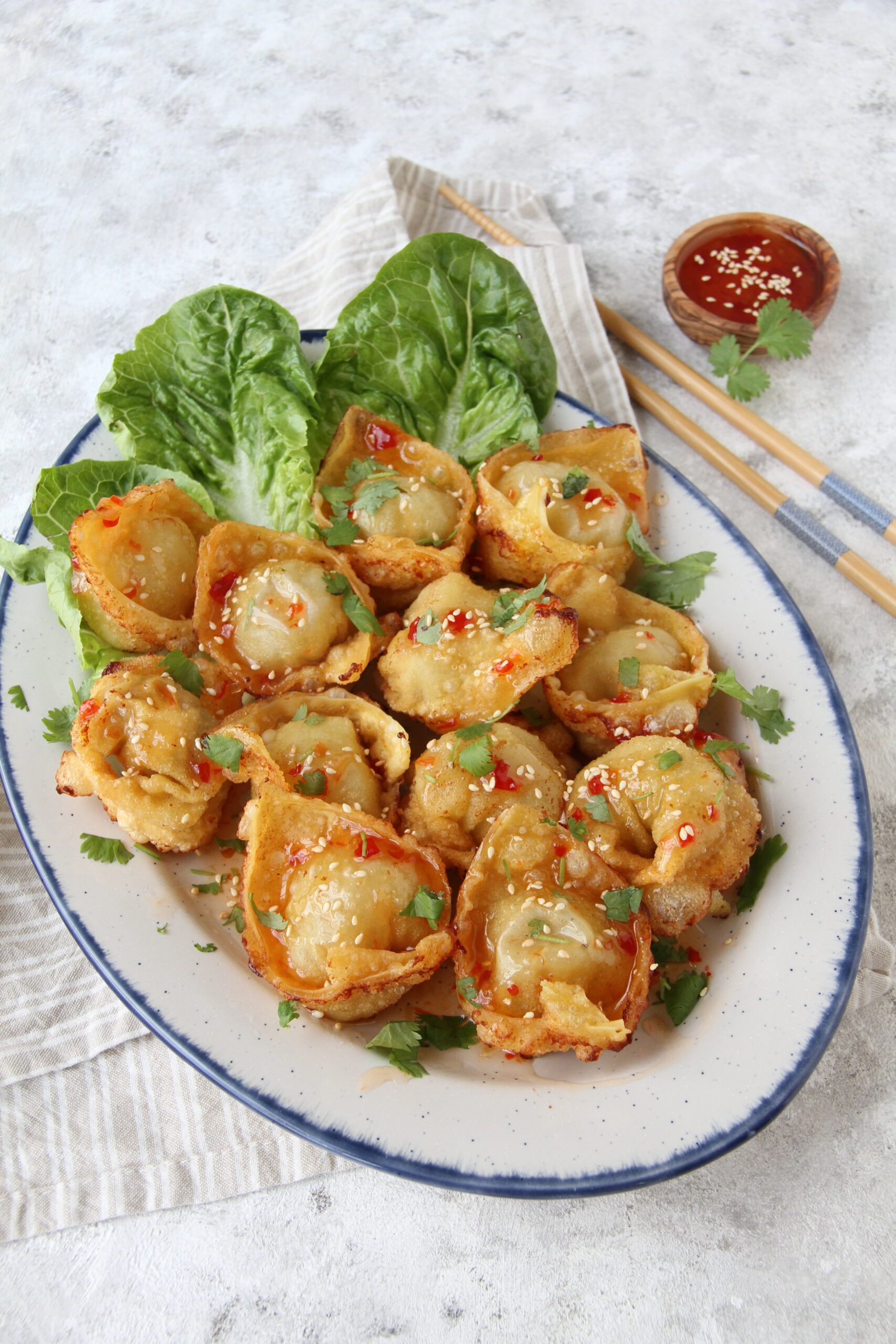 Friterte Wontons