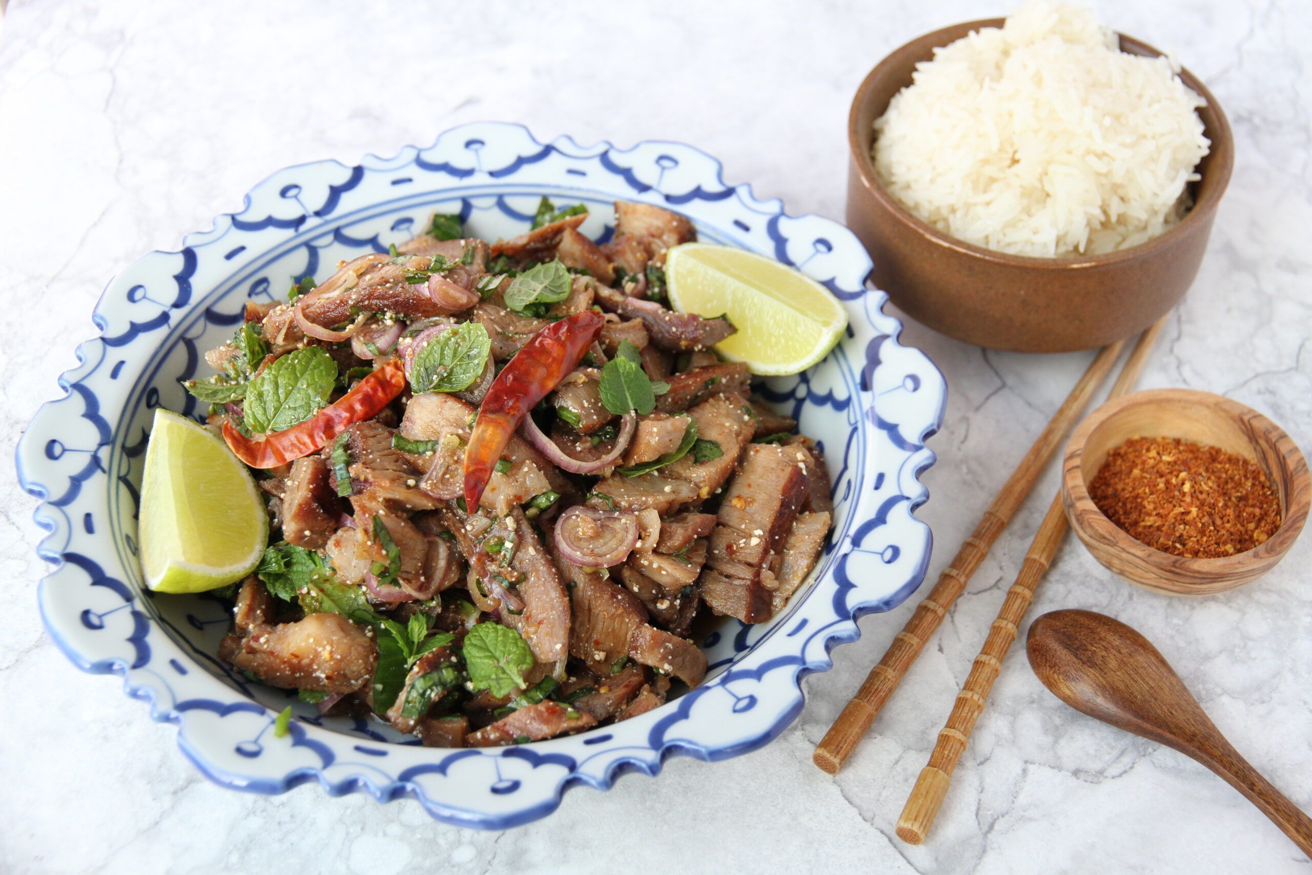 Thai Spicy Pork Salad