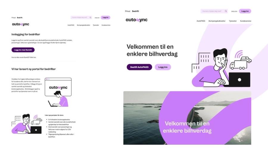 AutoSync selvbetjeningsportal