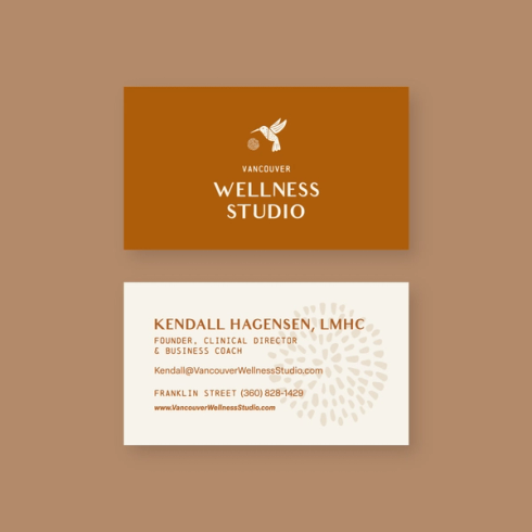 Vancouver Wellness Studio Business Cards