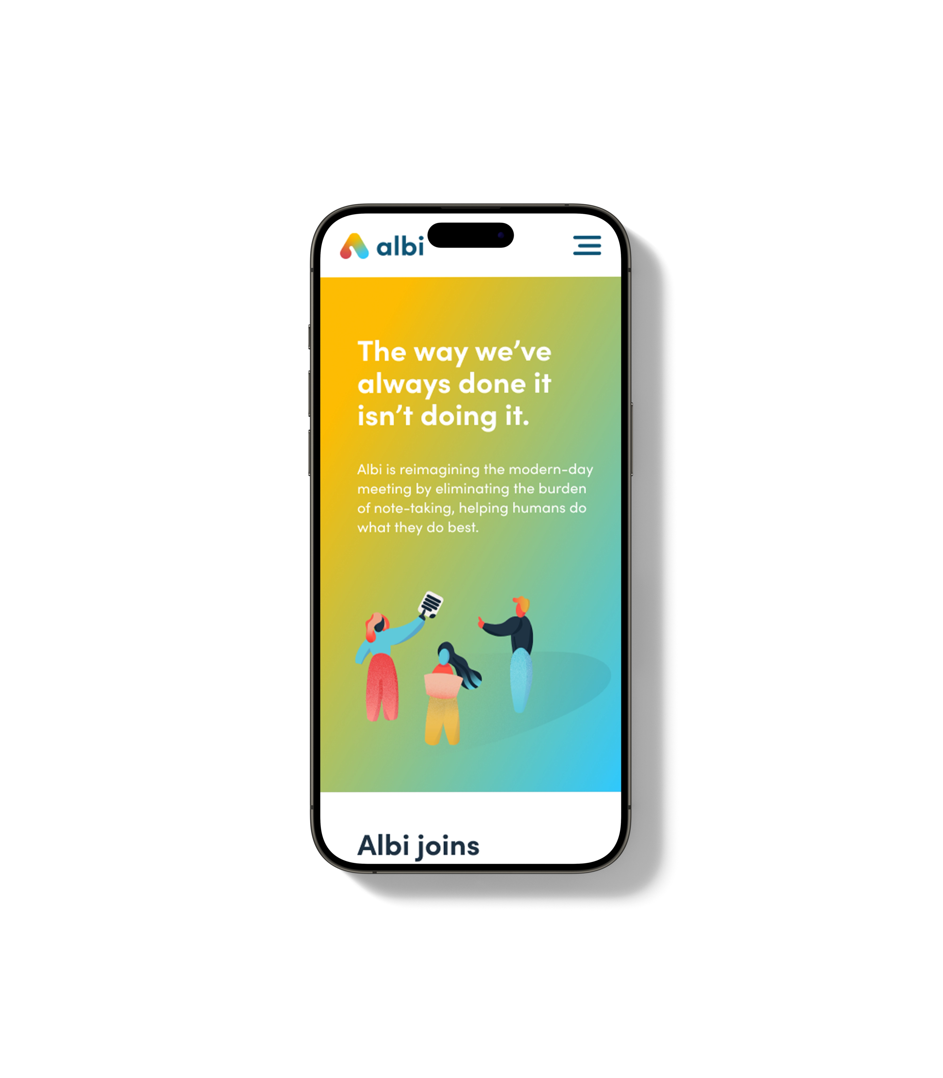 Albi Phone Mockup