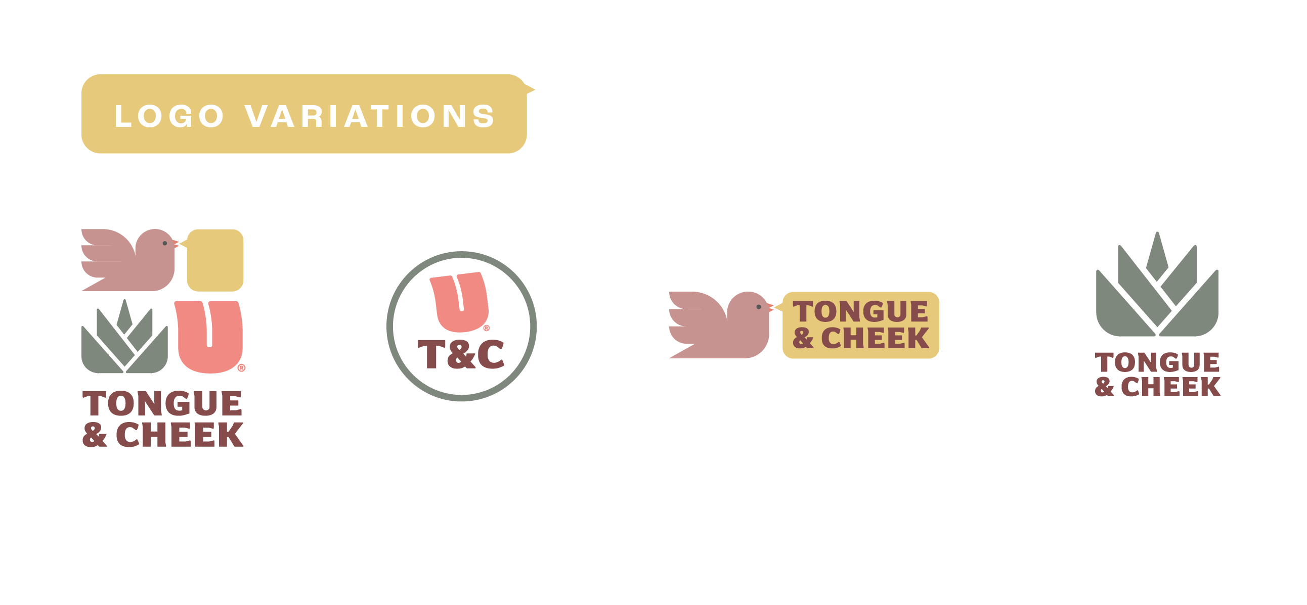 Tongue & Cheek Logo Variations