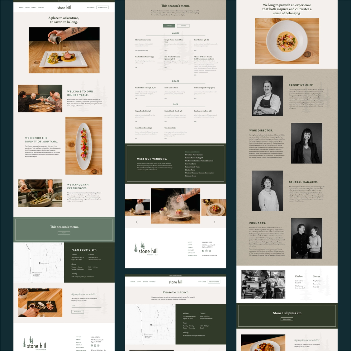 stone hill website designs