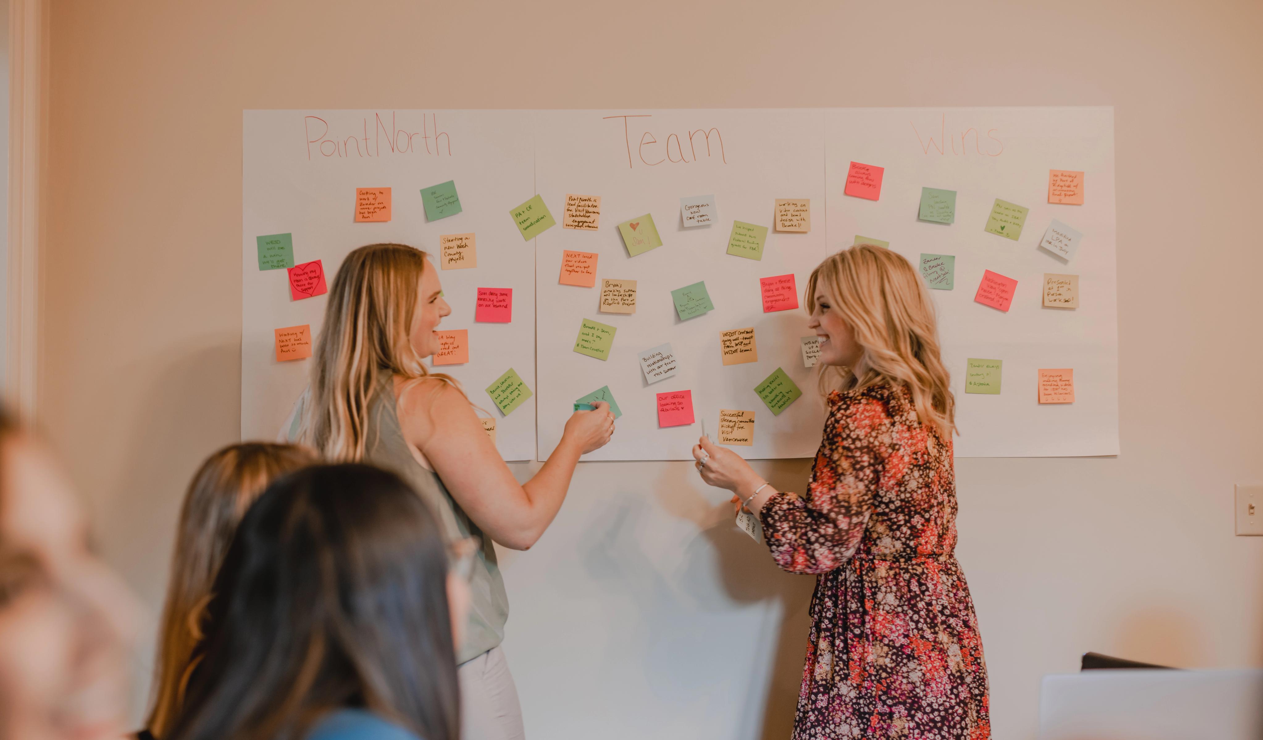 Lifestyle photo of the PointNorth Team working