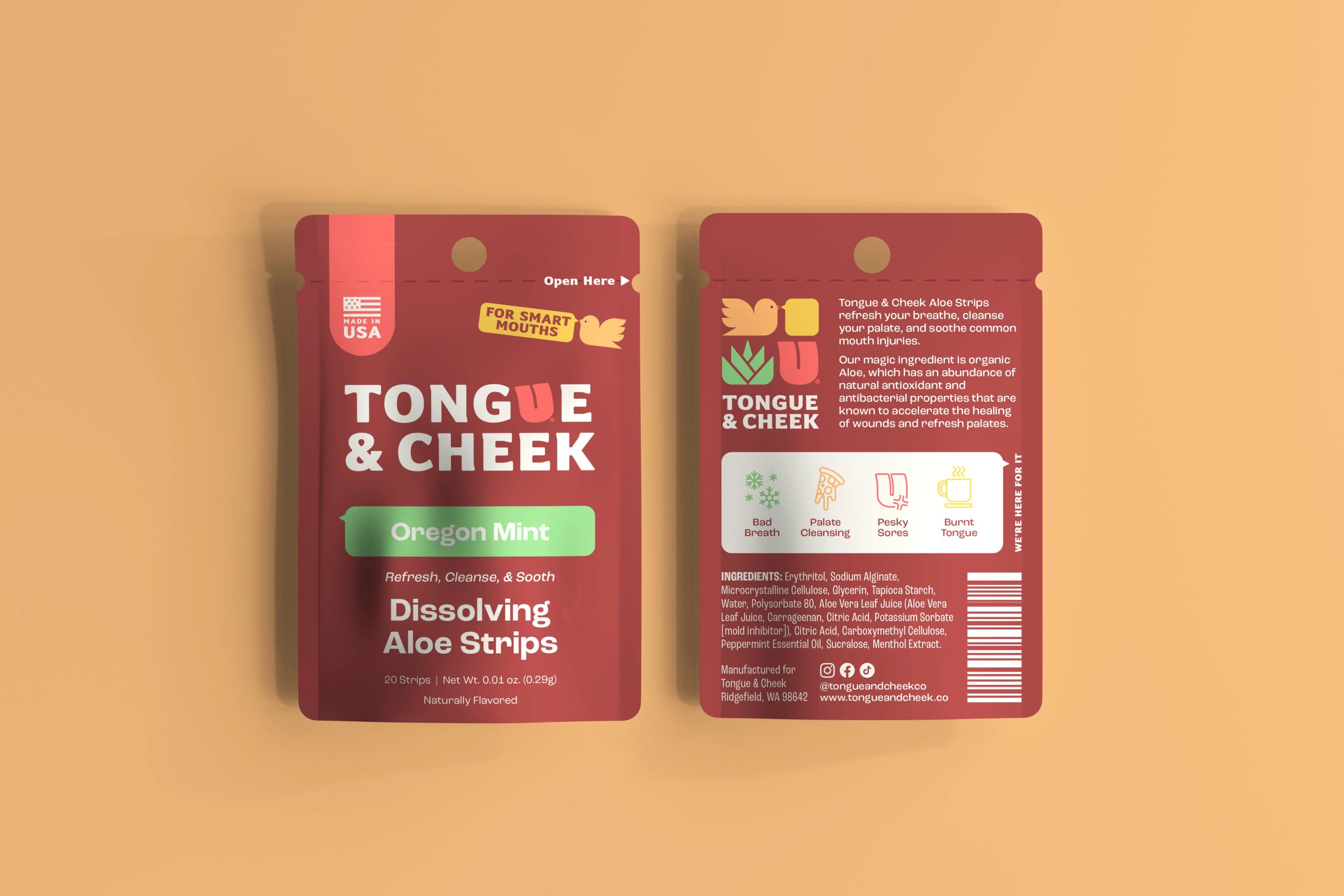 Package render for Tongue & Cheek