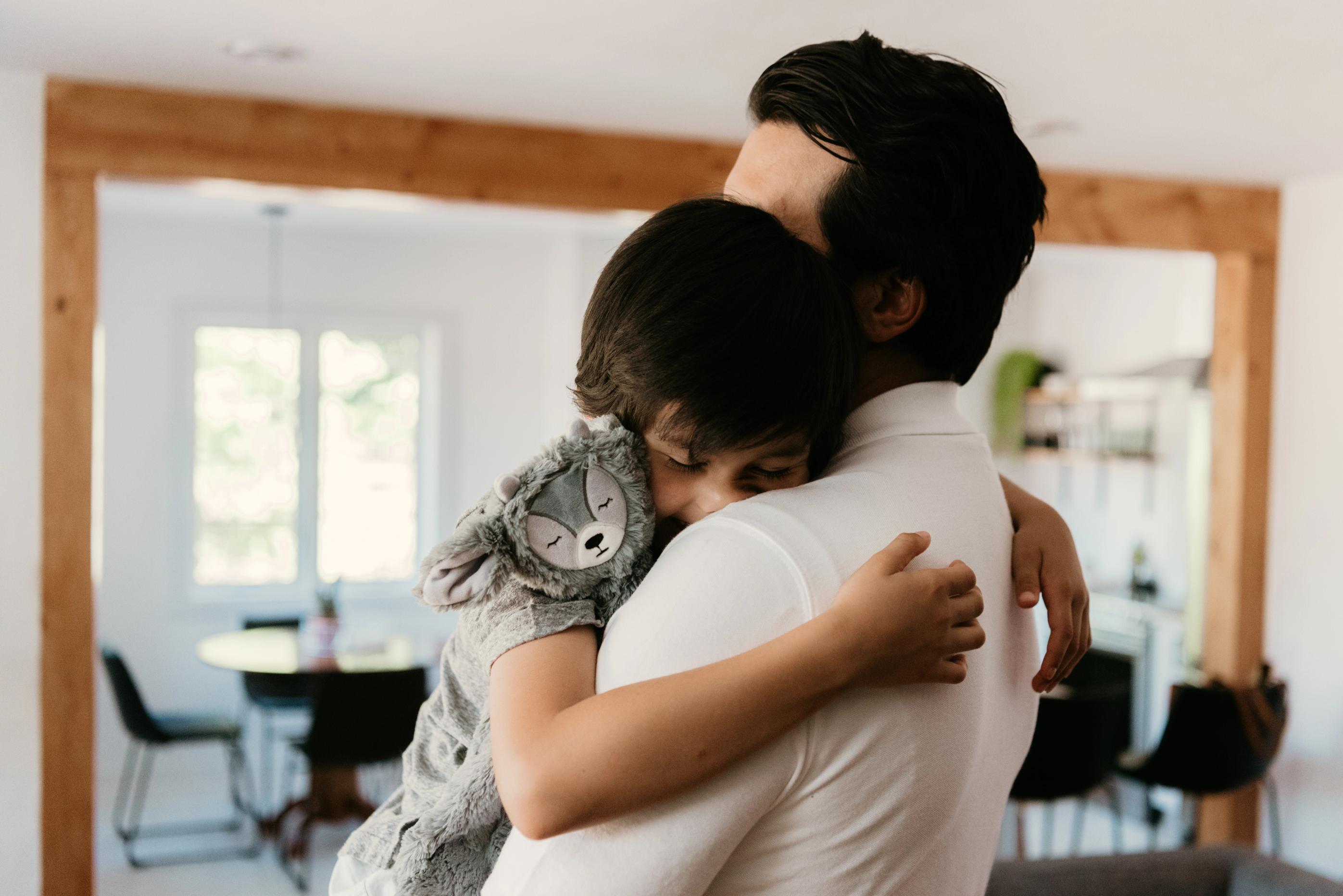 Person holding child