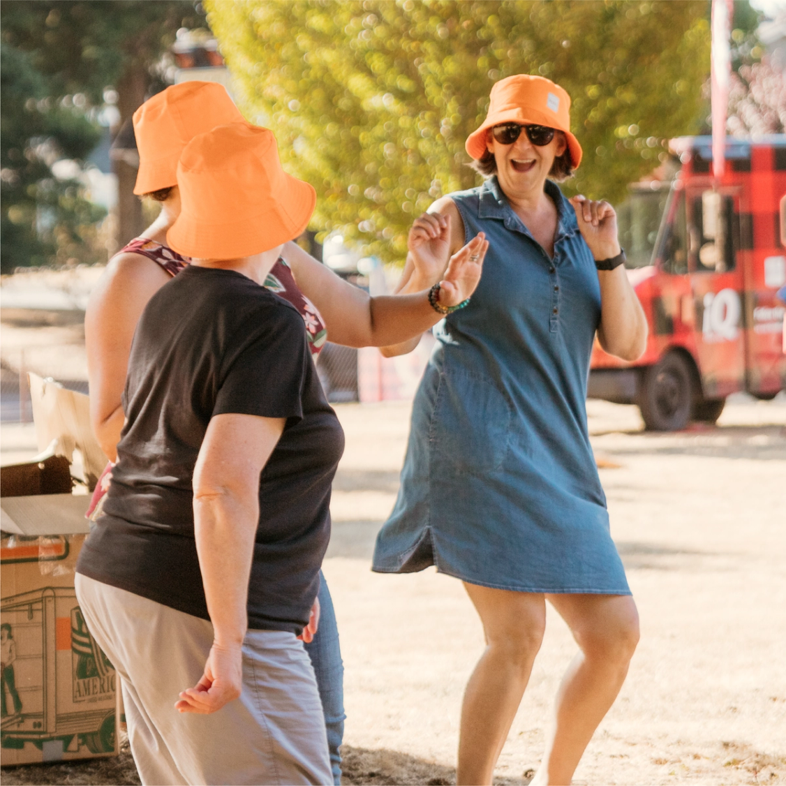 People at a Columbia Play Project pop-up event