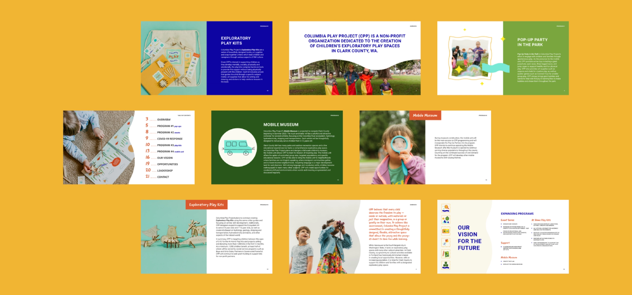 Columbia Play Project Pitch Deck