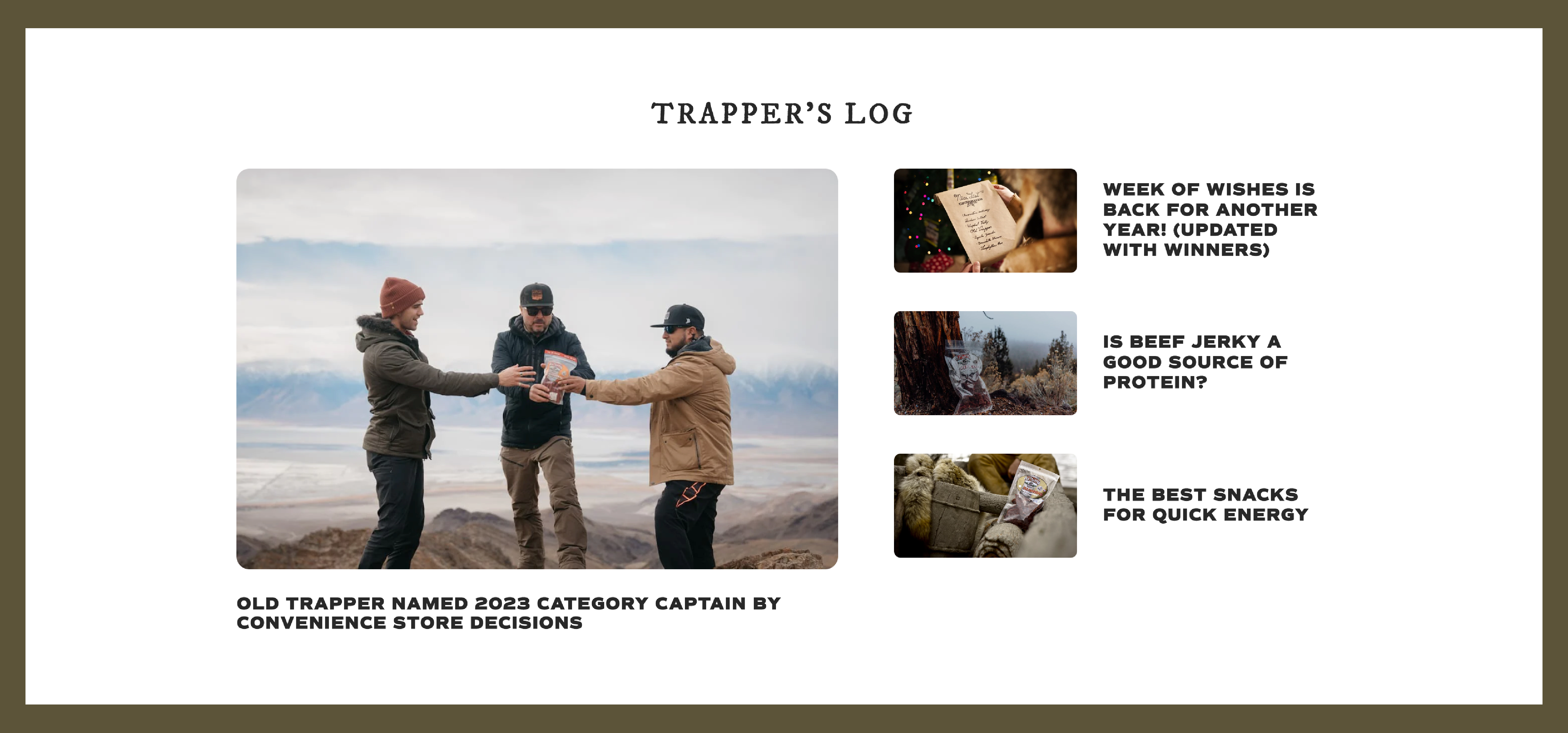 Old Trapper Home Page Image 4