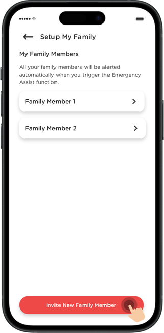 Click "Invite New Family Member".