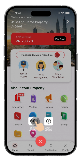 Click on JaGaID icon and press verify JaGaID.