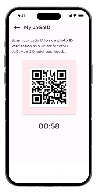 Show your JaGaID QR code to guard to check in at the communities.