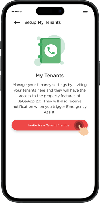 Click "Invite New Tenant Member".