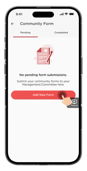 To create a form, click on the "Add New Form" button.