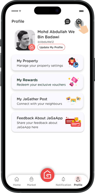 Click here to view app settings.