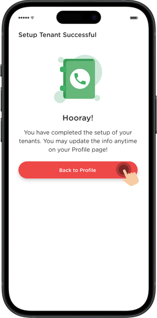 Click "Back to Profile".