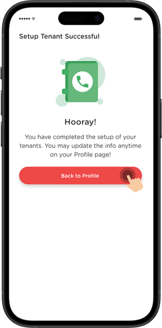 Click "Back to Profile".