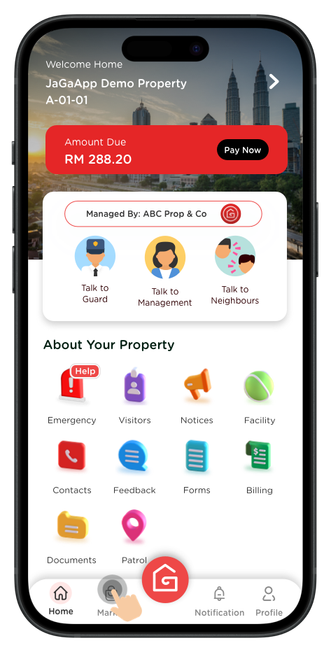 Tap on "Market" to get started.