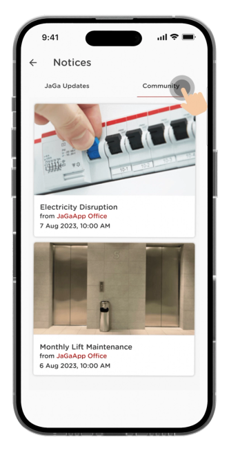 Stay informed with all announcements and notices from your Committee/Management by selecting items to view complete details.