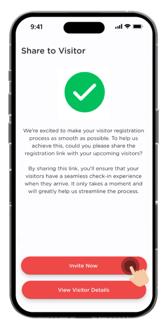 Start inviting your guests by clicking on "Invite Now".