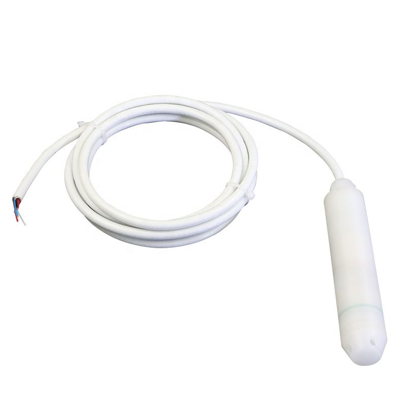 PTFE-lined level sensor and radar transmitter installed on a chemical storage tank measuring corrosive acid and alkali levels