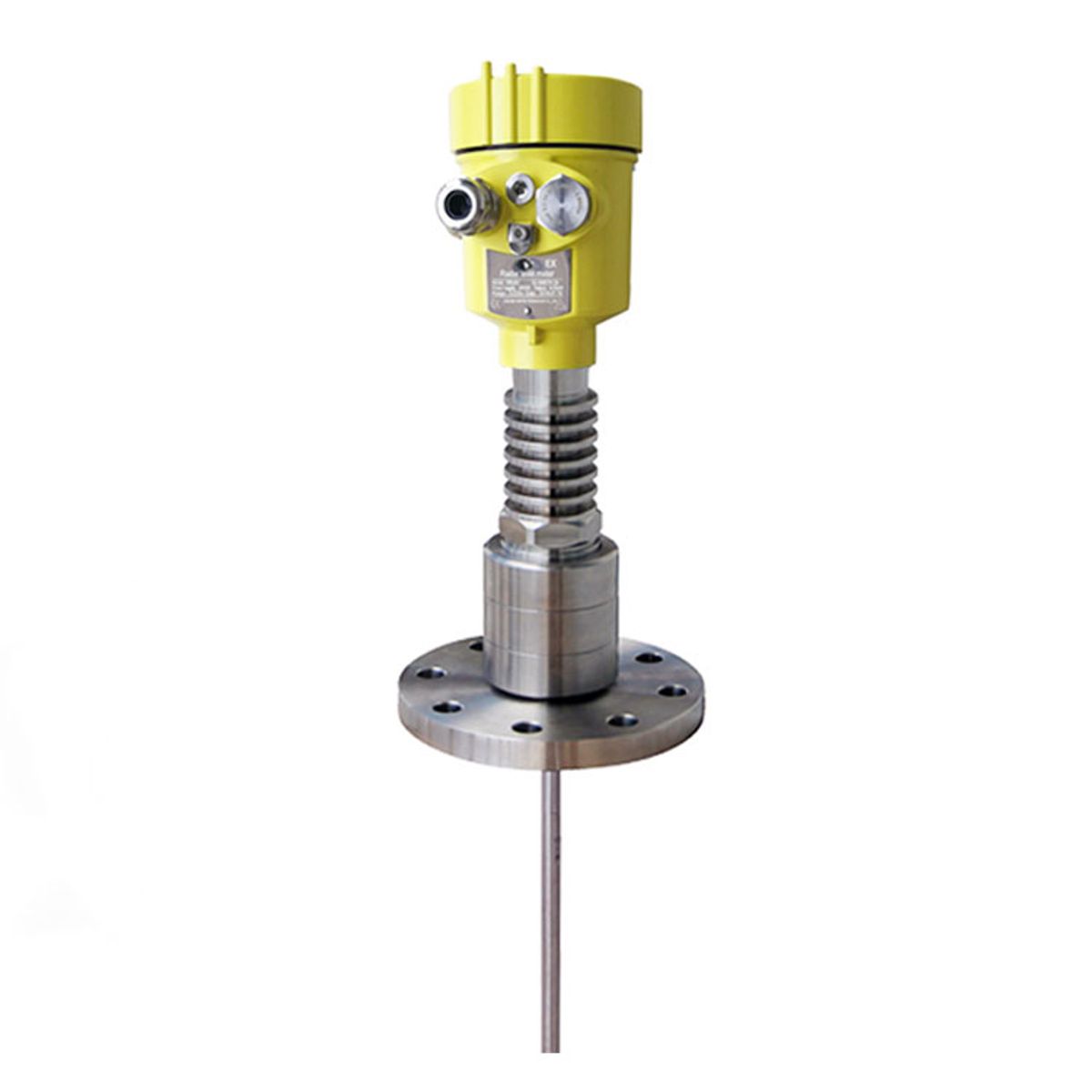 Guided wave radar probe for chamber-style installation