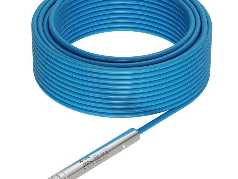 Deep well hydrostatic level transmitter with long cable