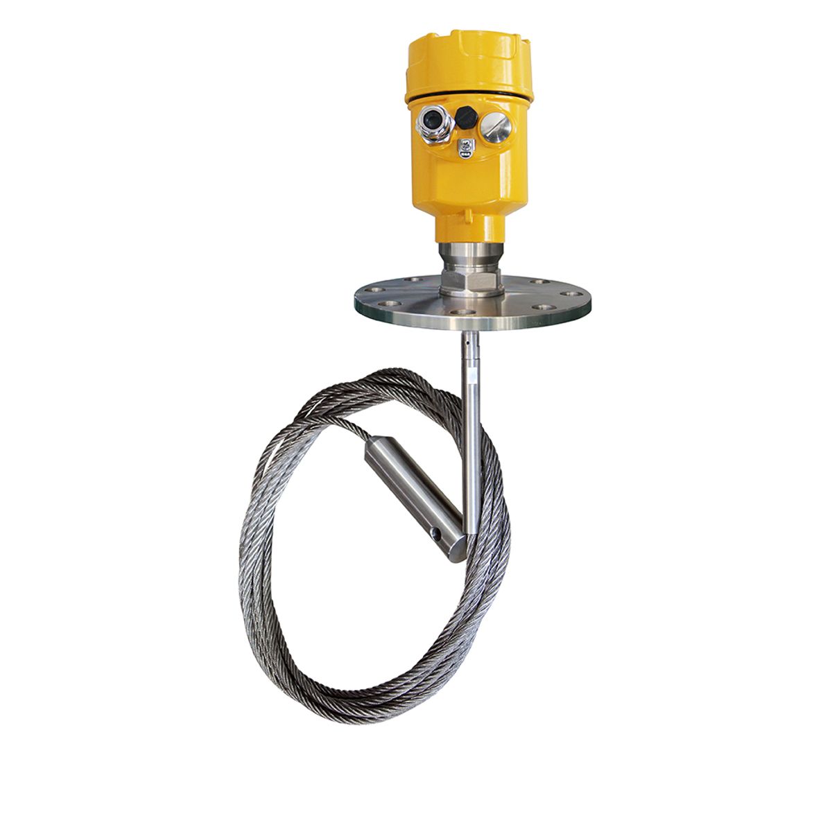 Guided wave radar level transmitter with cable probe