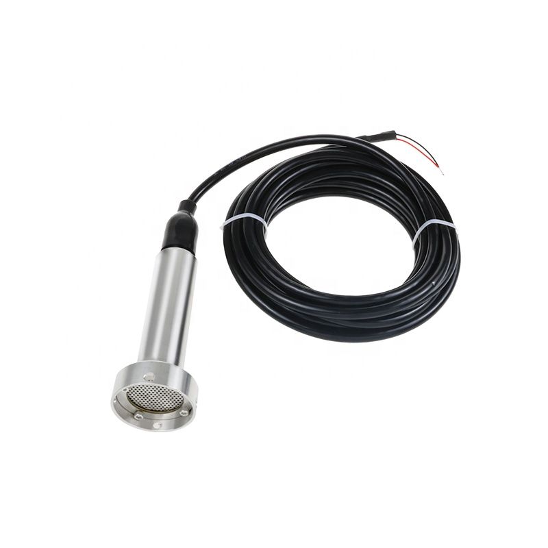 Wastewater hydrostatic level probe with cable