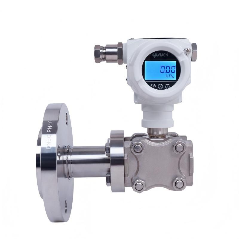 Sanitary flush diaphragm level transmitter with flange