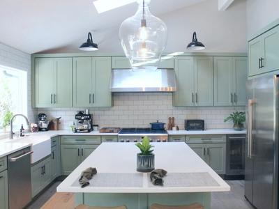 Sage Green Cabinets