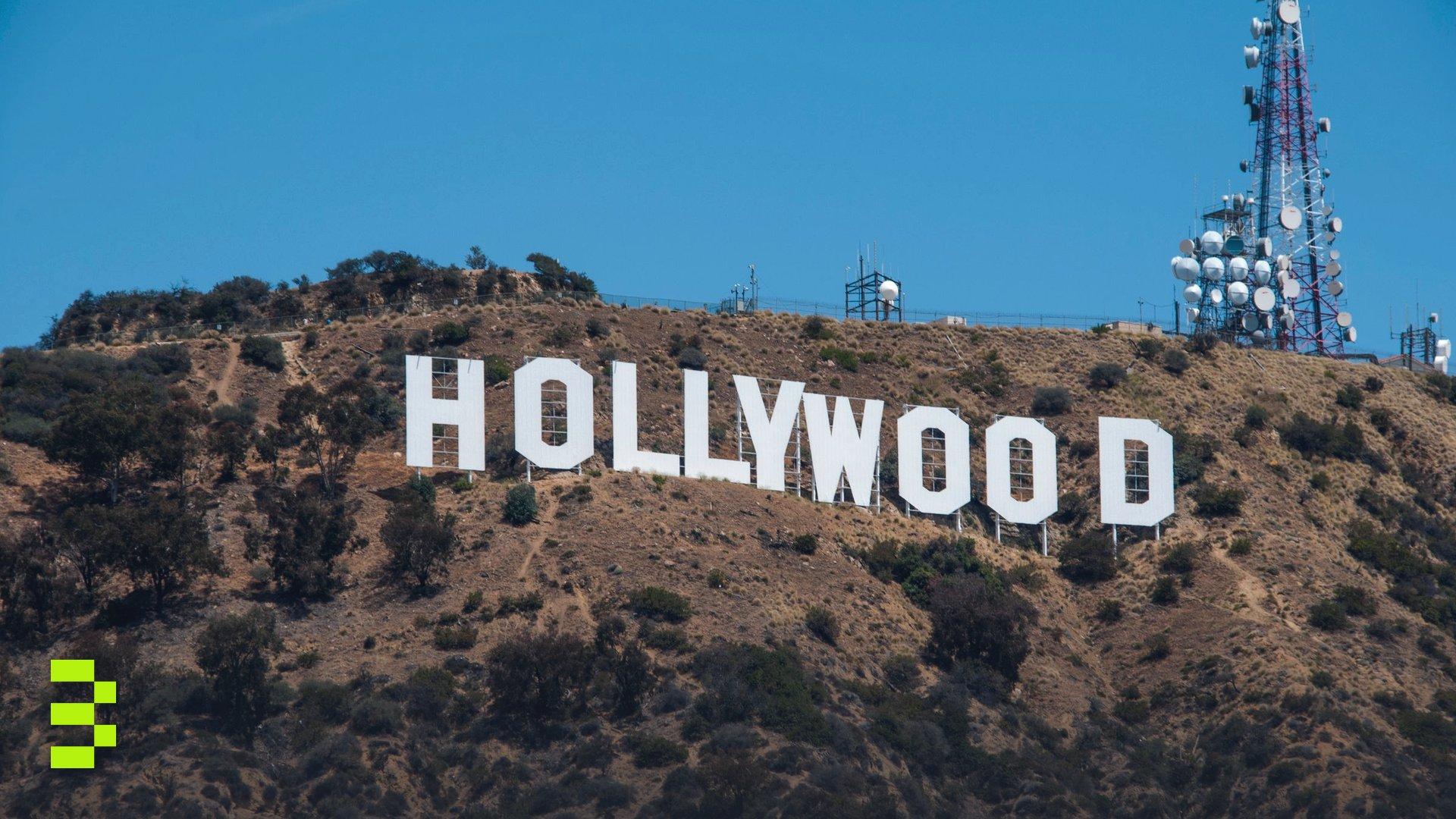 The Hollywood sign on a clear day in Los Angeles.