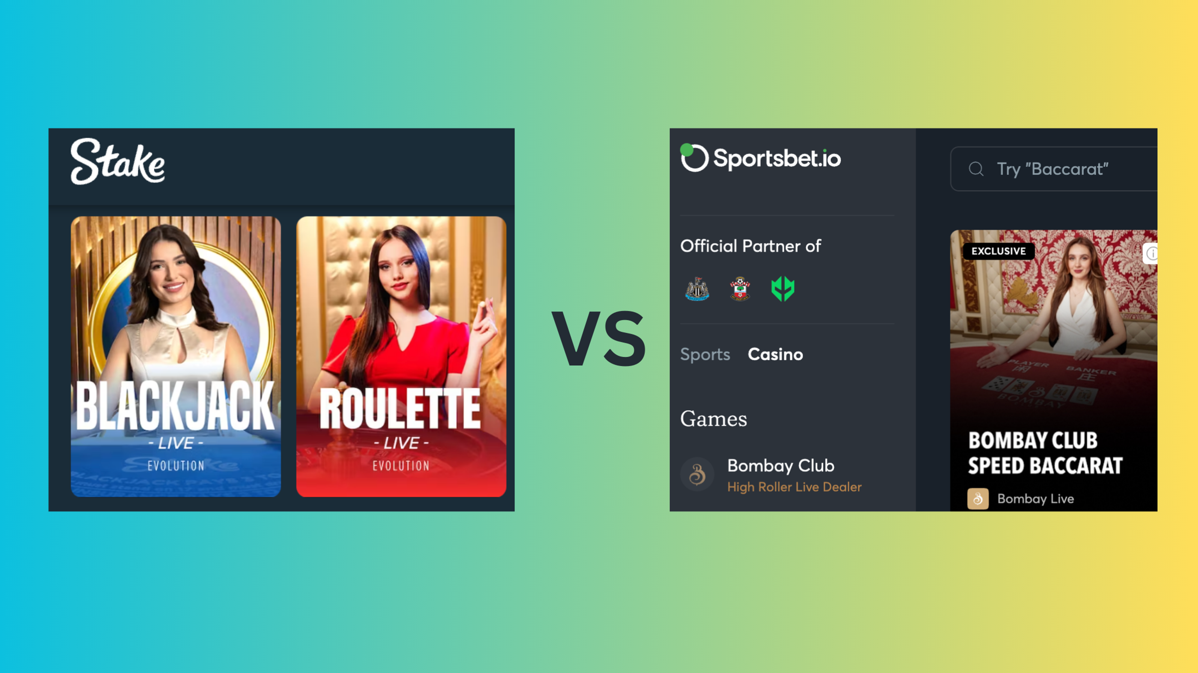 Stake VS Sportsbet casino