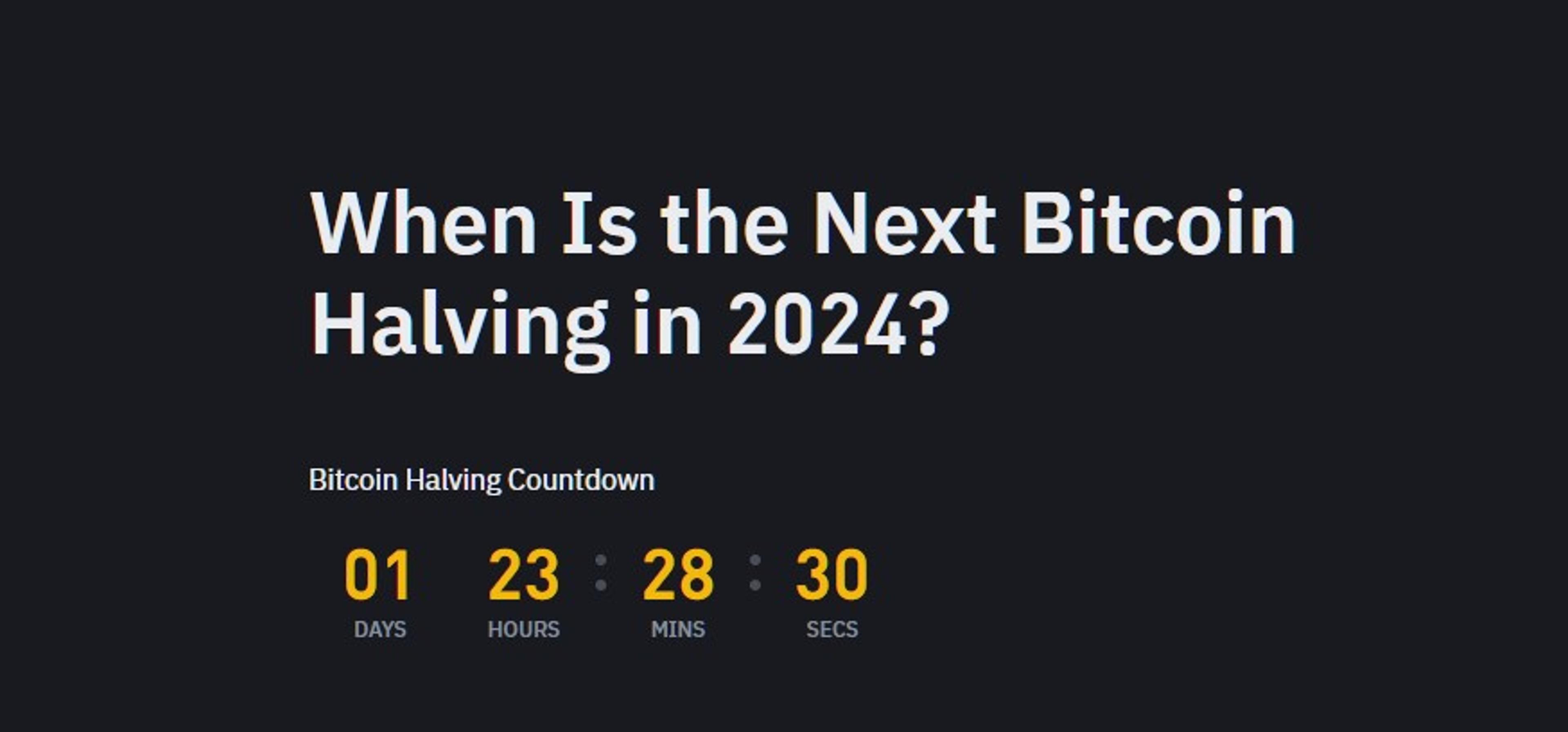 Bitcoin Halving Countdown
