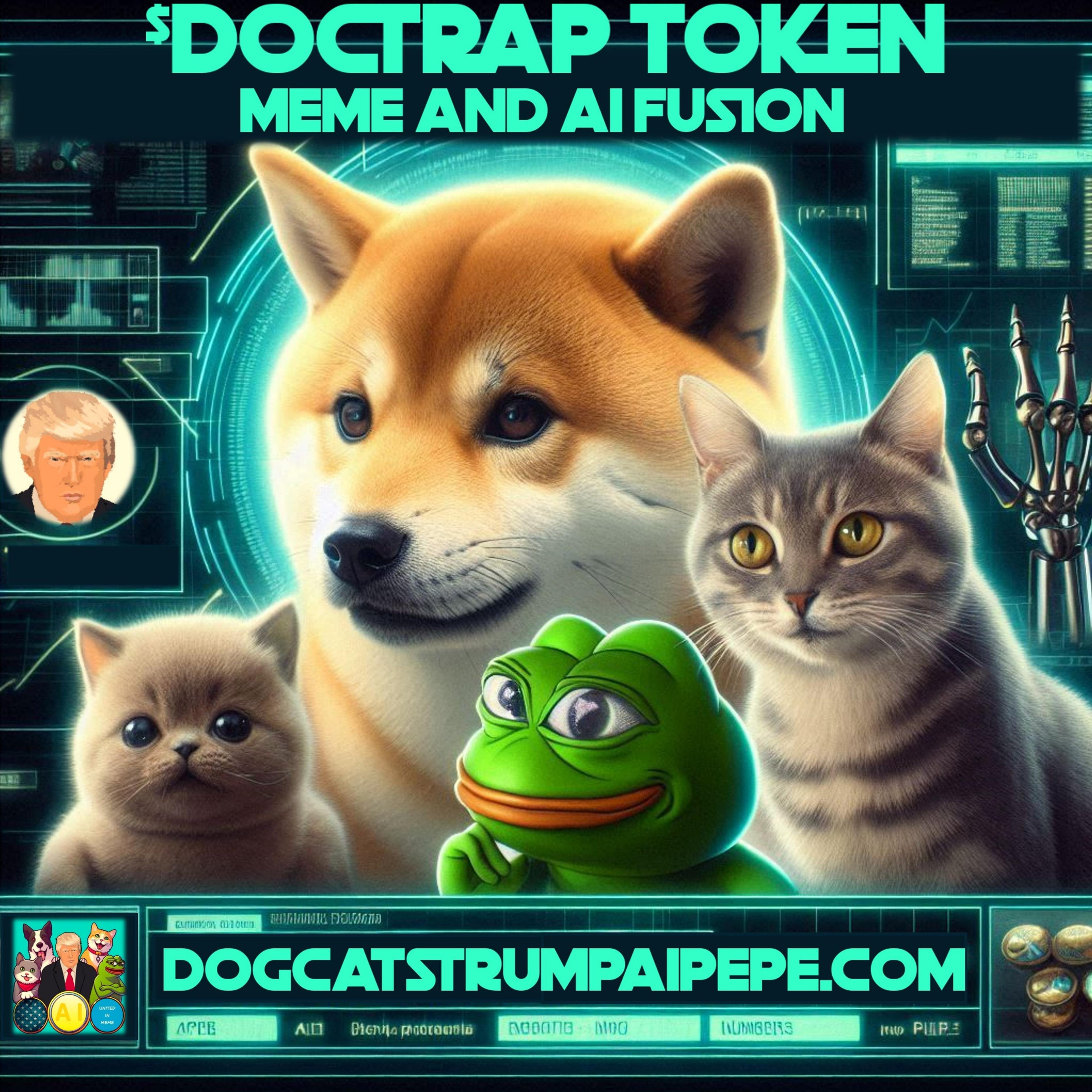 Revolutionizing Crypto with Humor and Innovation: Introducing the DogCatsTrumpAIpepe (DOCTRAP) Token