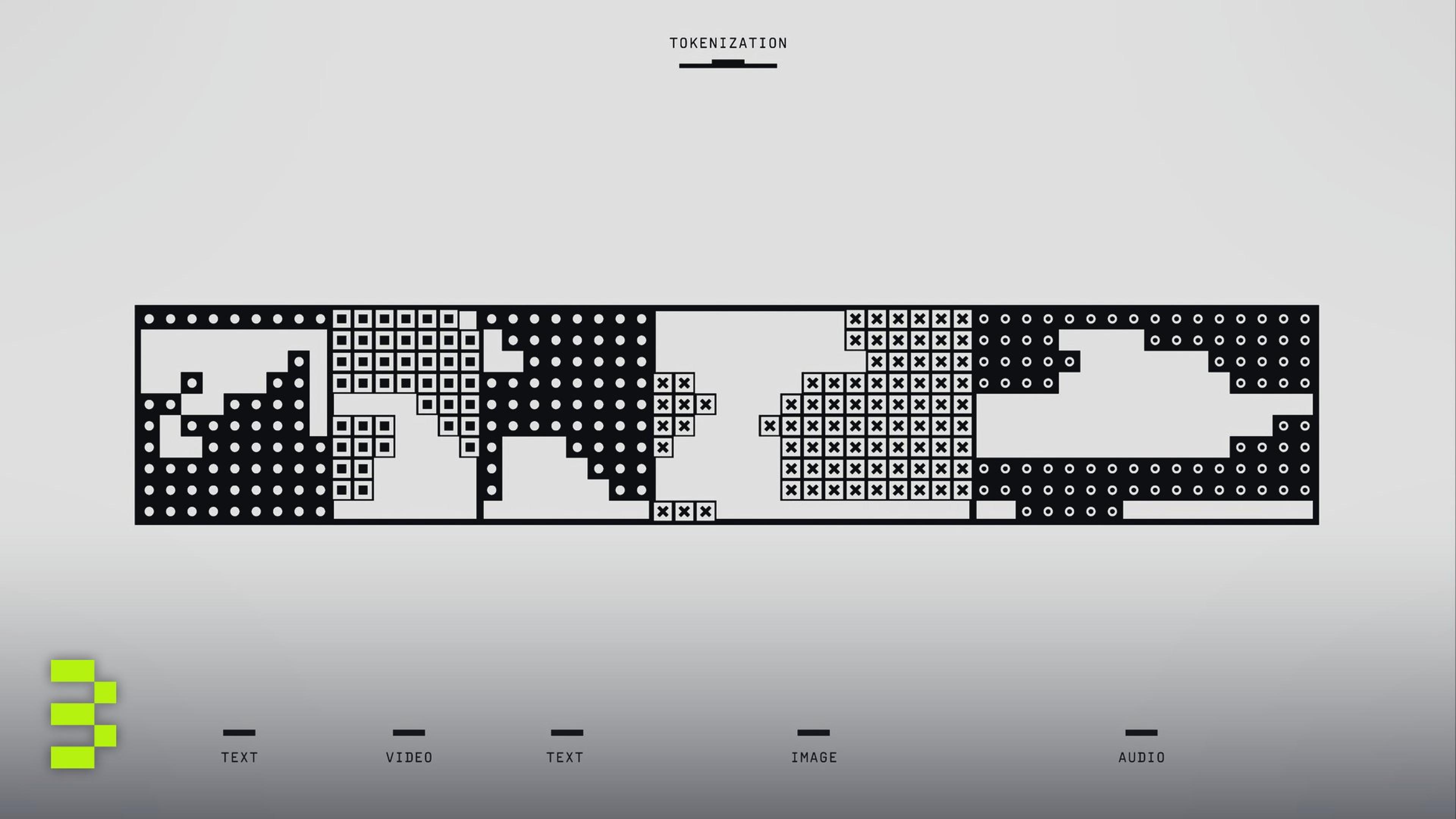 Black and white abstract design.