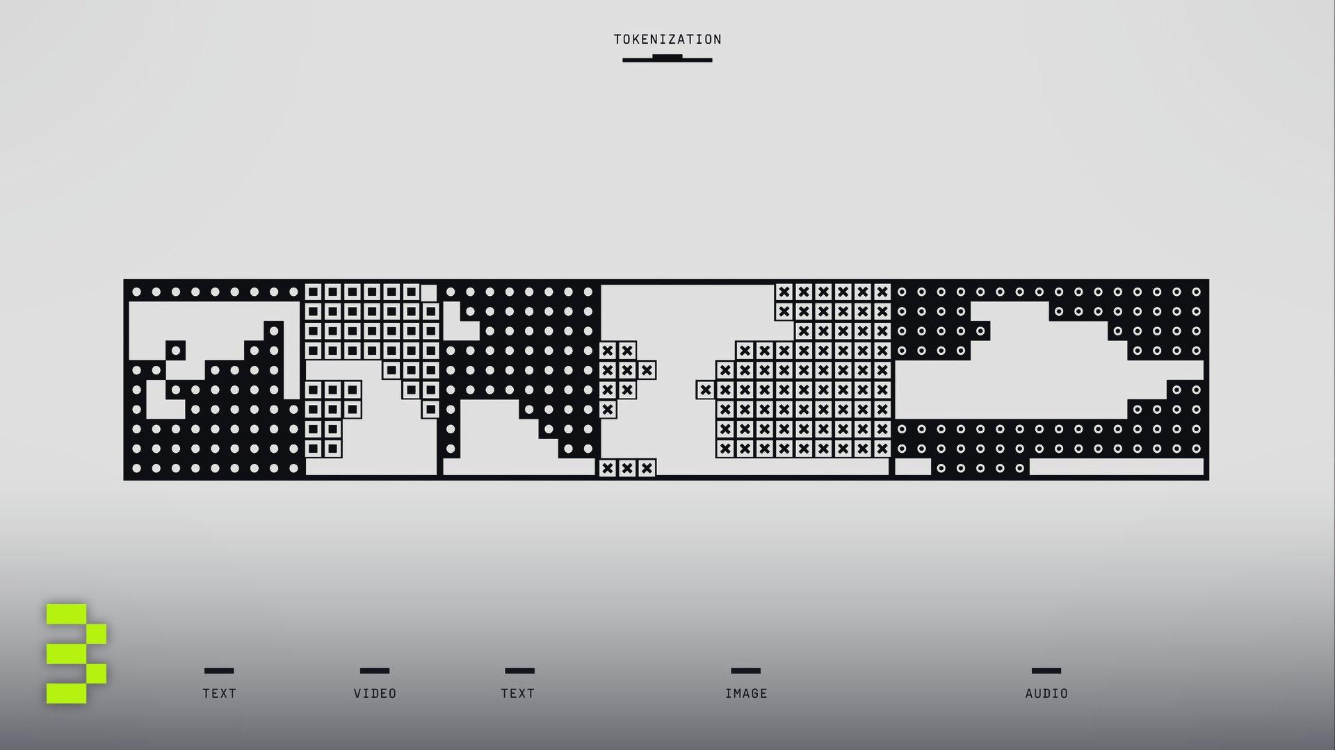 Black and white abstract design.