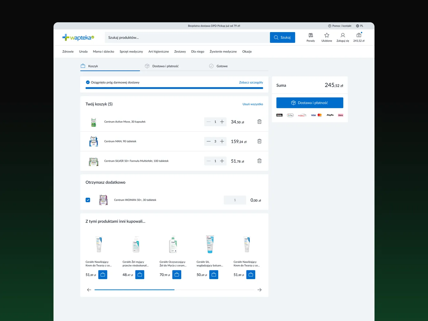 Wapteka.pl — apteka internetowa — ekran 5 z 8