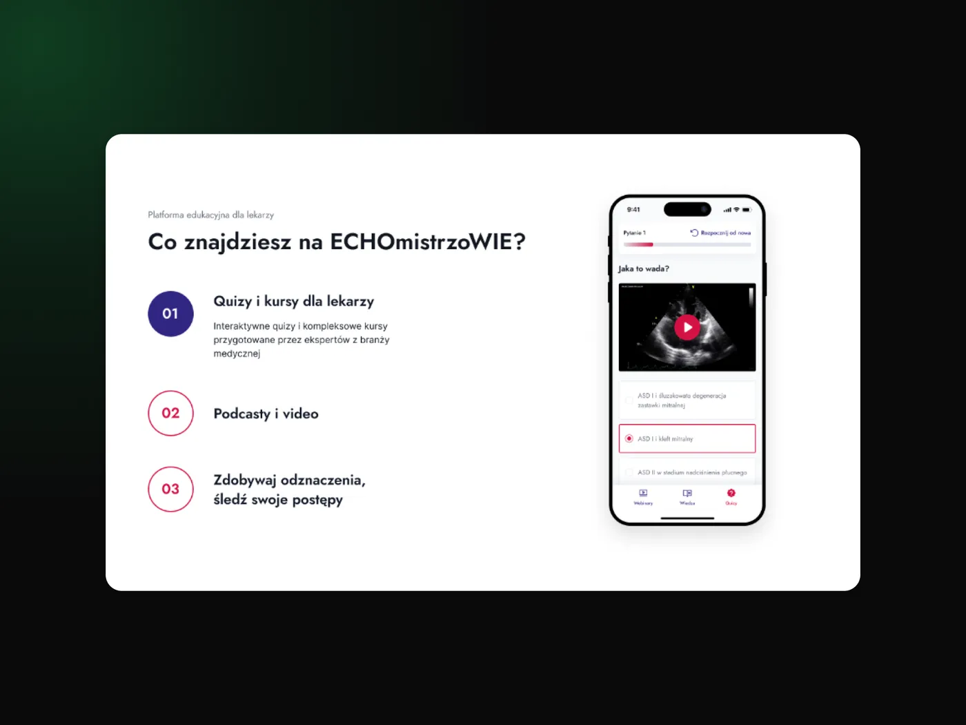 ECHOmistrzoWIE — platforma edukacyjna dla kardiologów — ekran 8 z 8