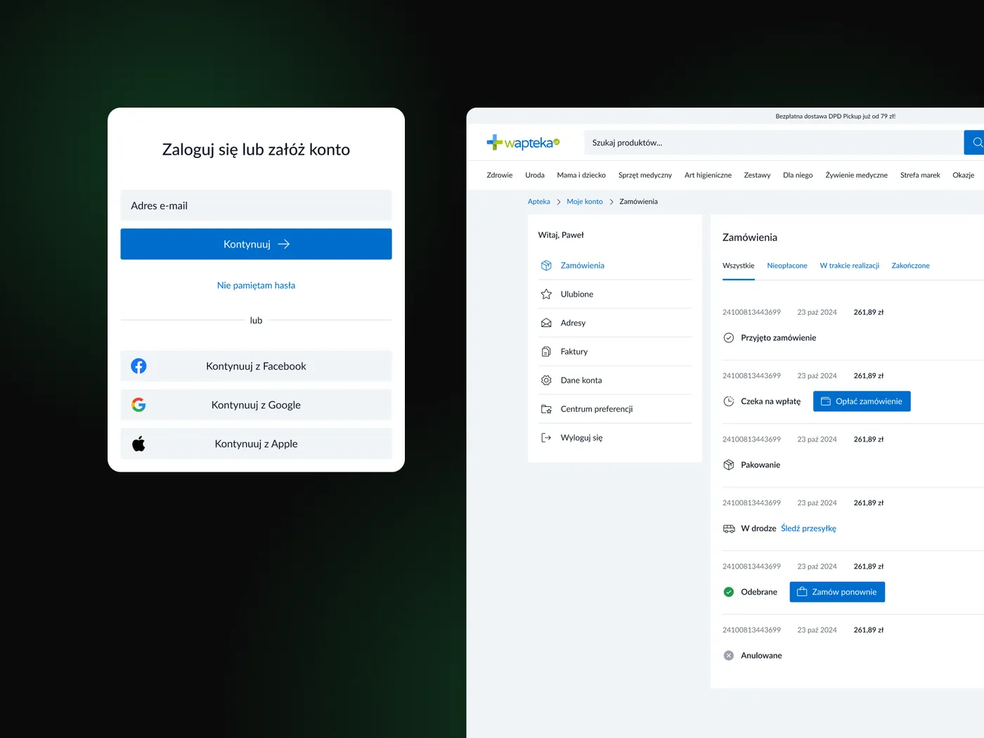 Wapteka.pl — apteka internetowa — ekran 7 z 8