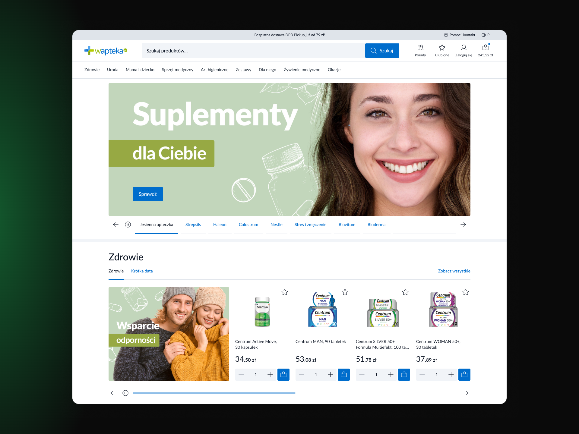 Wapteka.pl — modernizacja e-apteki