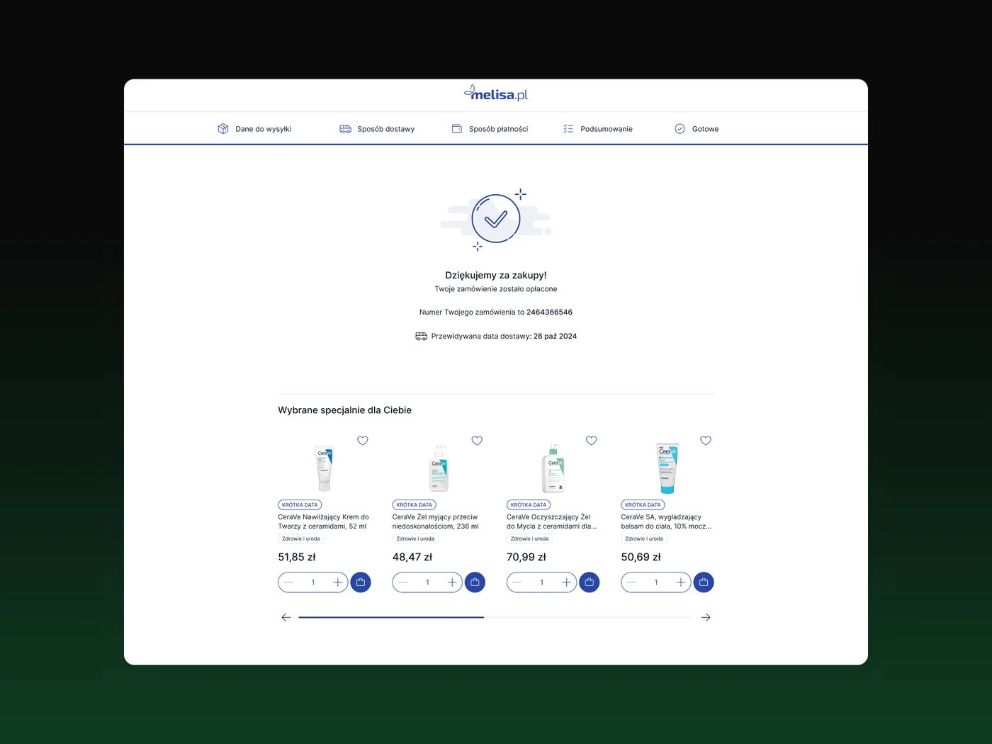 Melisa.pl — platforma zdrowia i urody — ekran 9 z 9
