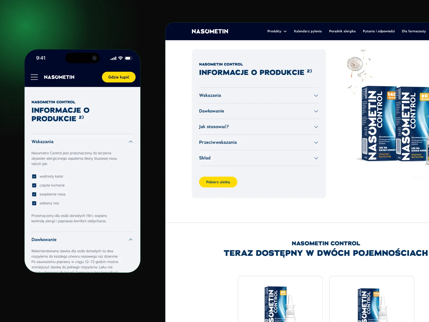 Nasometin — strona internetowa leku OTC — ekran 3 z 6