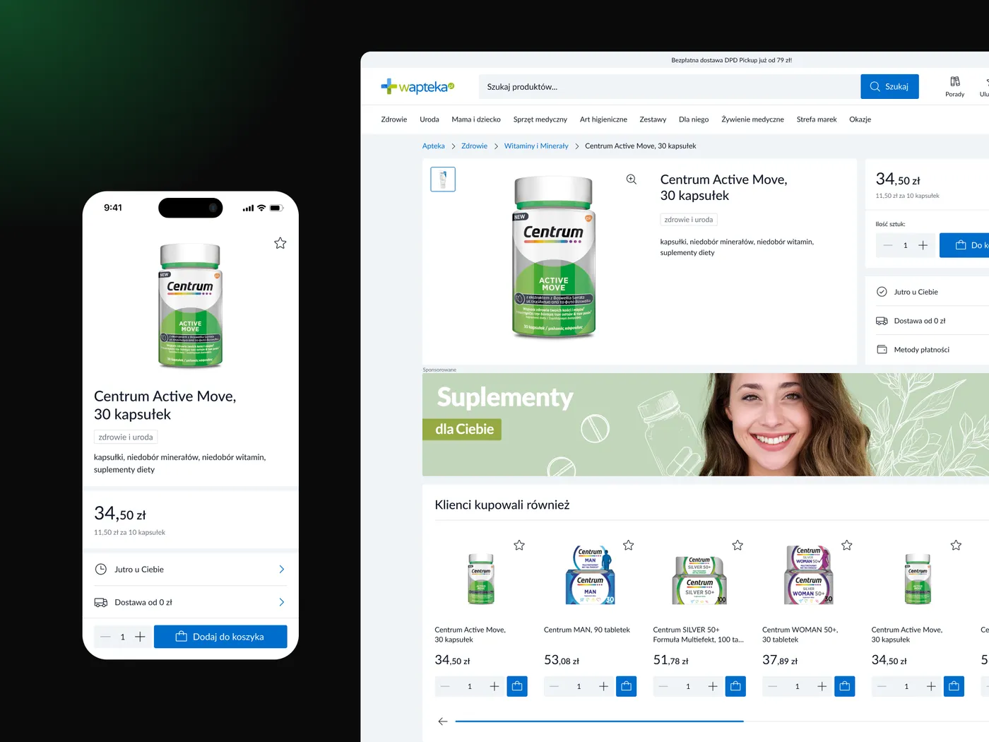 Wapteka.pl — apteka internetowa — ekran 2 z 8
